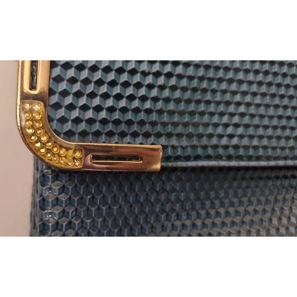 Womens Expandable One Handle Purse Green Gold Color Strap Yirentianzi - Picture 4 of 12